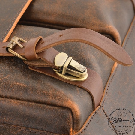 Кожаная сумка "Форман" (коричневый эксклюзив)