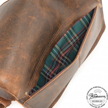 Кожаная сумка "Форман" (коричневый эксклюзив)