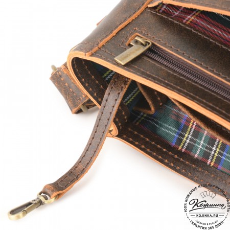 Кожаная сумка "Форман" (коричневый эксклюзив)