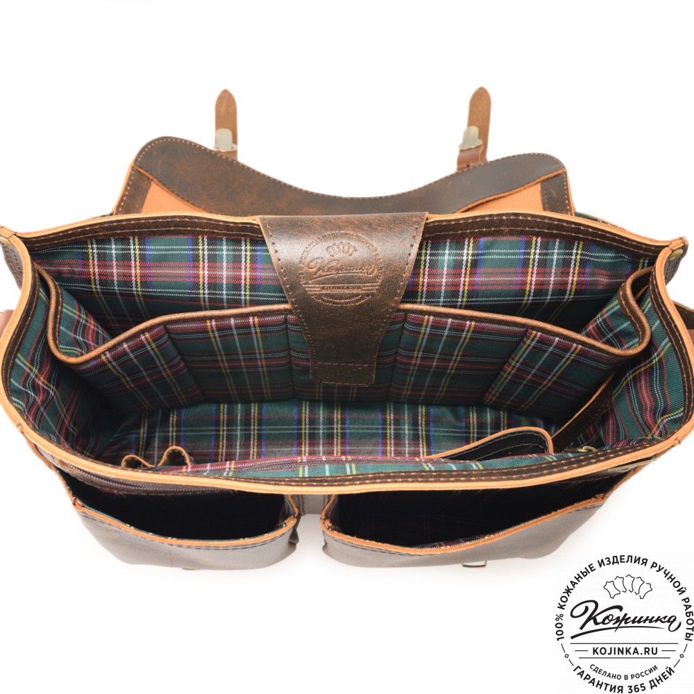 Кожаная сумка "Форман" (коричневый эксклюзив)