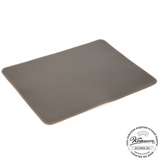 Бювар кожаный для рабочего стола (коньяк). фото 1