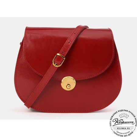 Женская кожаная сумка "Рандеву" (красная)