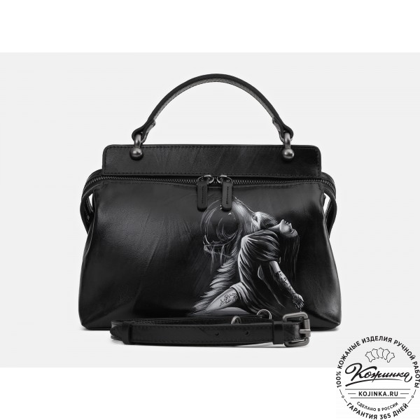 Женская кожаная сумка "Орнелла"  "Волчица". фото 1