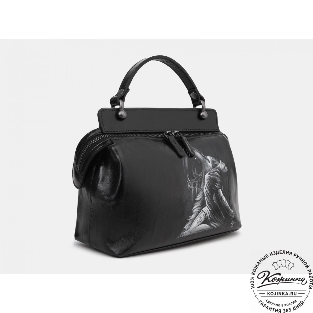 Женская кожаная сумка "Орнелла"  "Волчица"