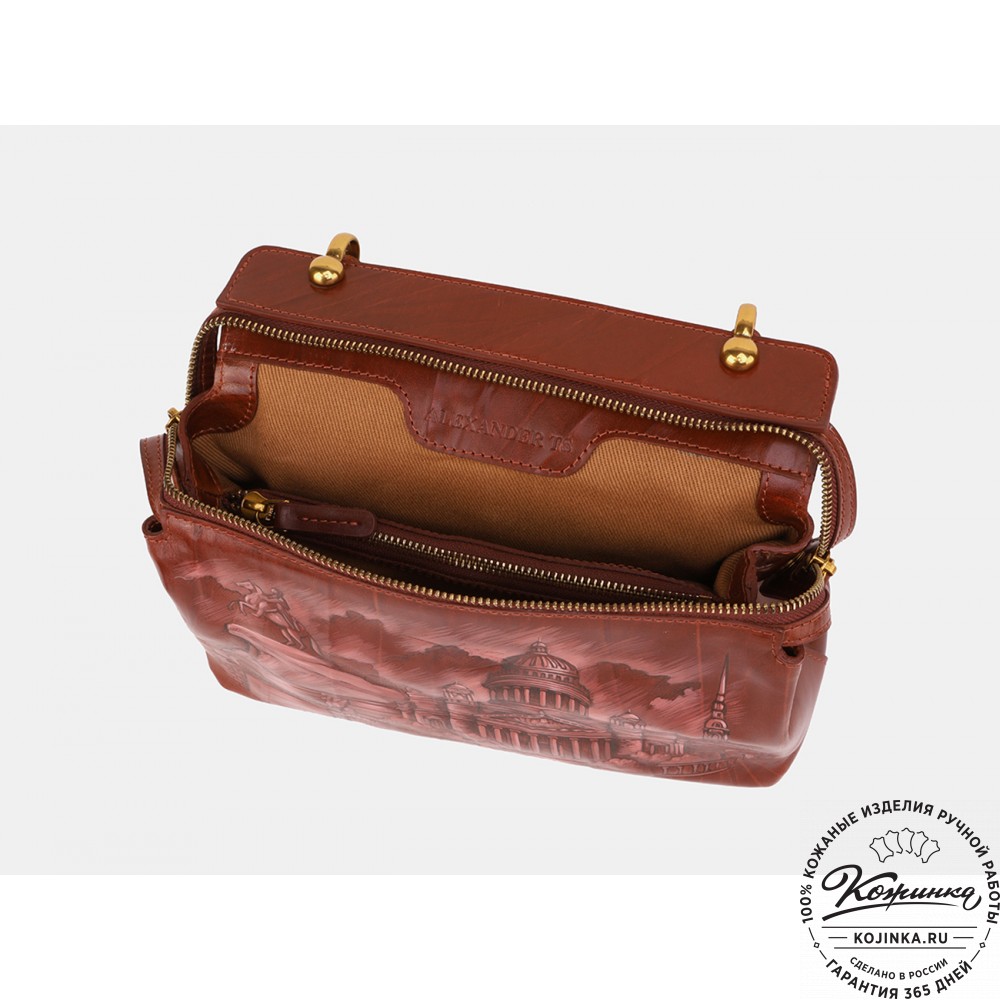 Женская кожаная сумка "Орнелла" "Питер" 