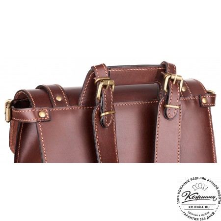 Кожаный ранец "Максимус 3" (коричневый)