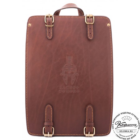 Кожаный рюкзак "Когорта" (коричневый)