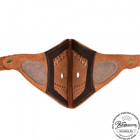 Кожаная маска Бионик (коричневая)