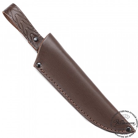 Кожаные ножны для ножа - клинок 13 см (темно-коричневые)