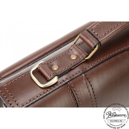 Кожаный портфель "Юрист"  (тёмно-коричневый)