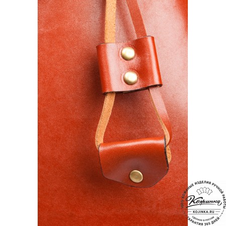 Кожаный рюкзак "Кэмэл" (тёмно рыжий)