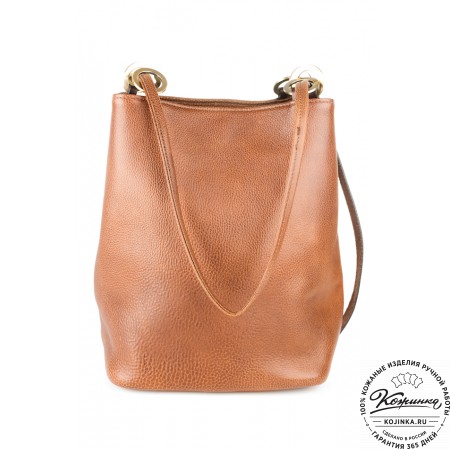 Кожаная сумка "Хлоя" (коричневая)