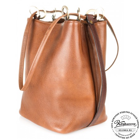 Кожаная сумка "Хлоя" (коричневая)