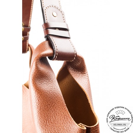 Женская кожаная сумка "Эльсинор" (коричневая)