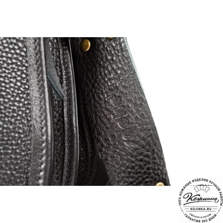 Женская кожаная сумка "Комильфо" (черная)