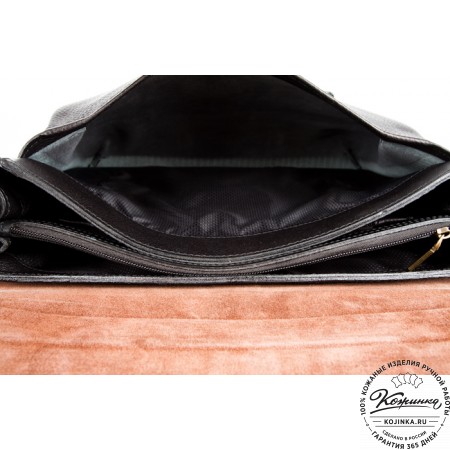 Кожаный портфель "Сорбонна" (чёрный)