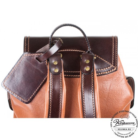 Кожаный рюкзак "Стиль 1" (коричневый)