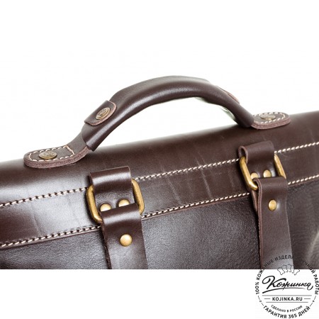 Кожаный рюкзак "Спэйс" (темно-коричневый)