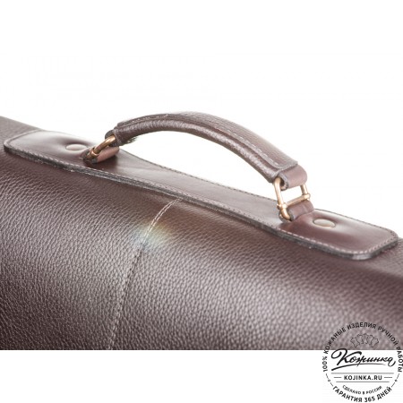 Кожаный портфель ручной работы "Рональд II" (коричневый)