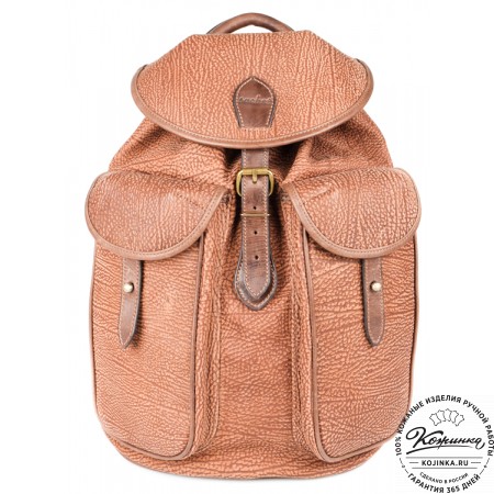 Кожаный рюкзак "Круиз" (коричневый)