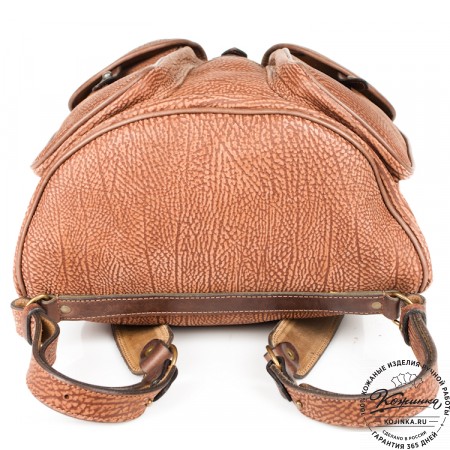 Кожаный рюкзак "Круиз" (коричневый)