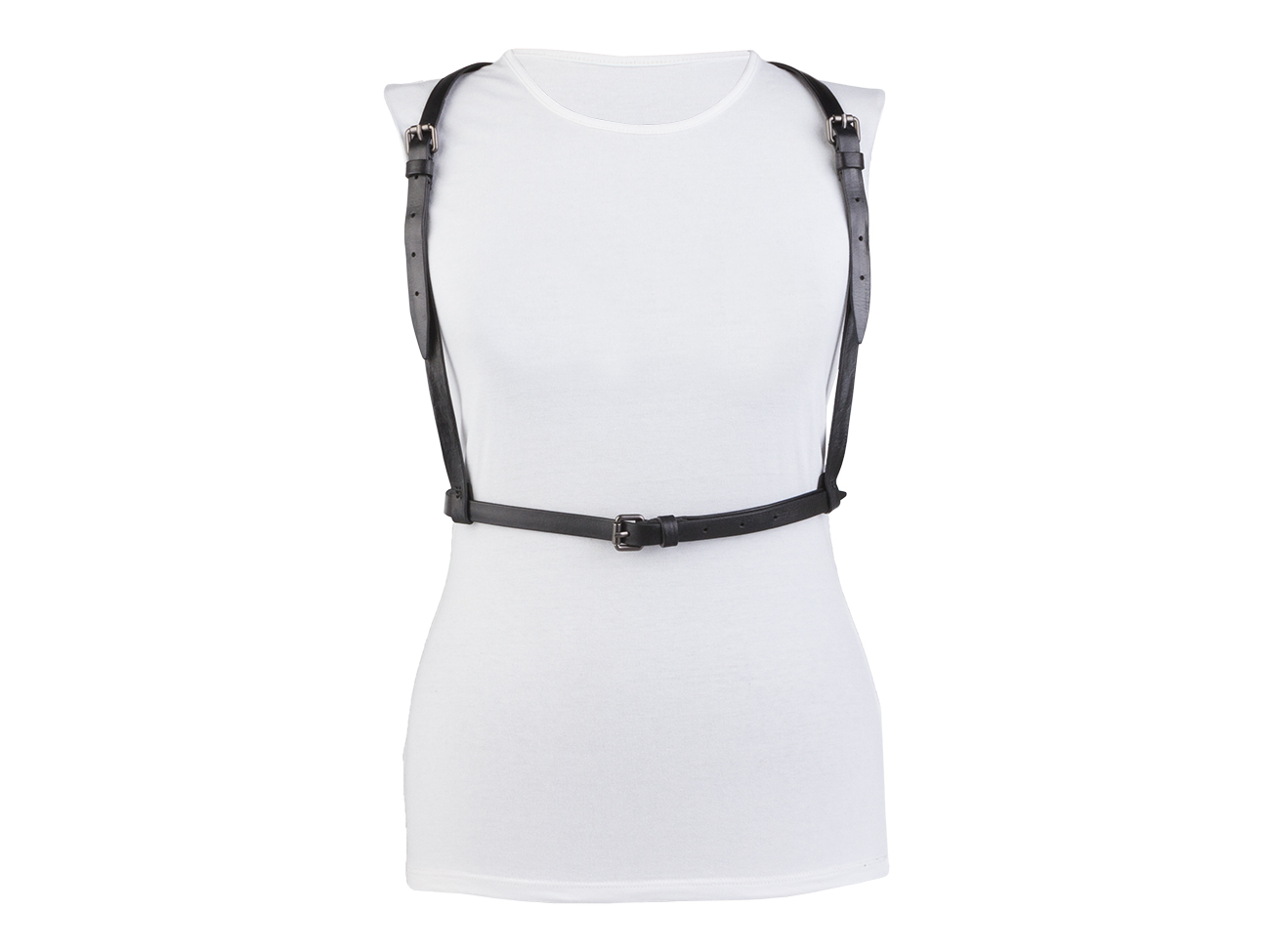 Кожаная портупея PO-07 (чёрная)