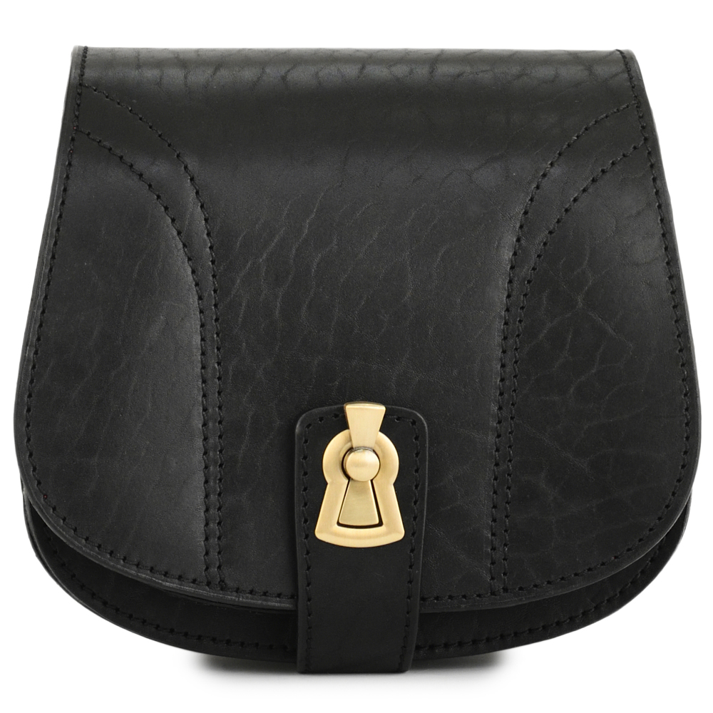 Кожаная сумка ручной работы "Джульетта-нью" (черная)