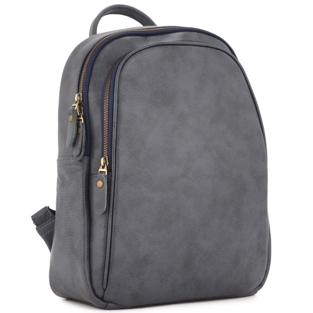 Кожаный рюкзак "Рамона" (джинс)