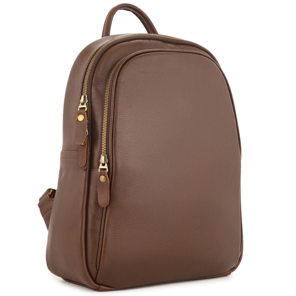 Кожаный рюкзак "Рамона" (фактура коричневый)