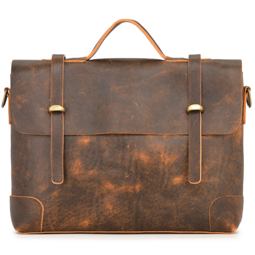 Кожаный портфель "Англетер" (коричневый эксклюзив)