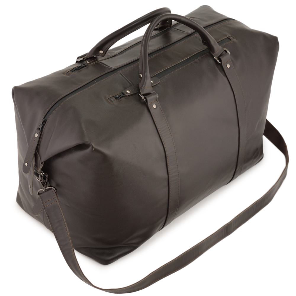 Кожаная дорожно-спортивная сумка "Англия БИГ" (коричневый)