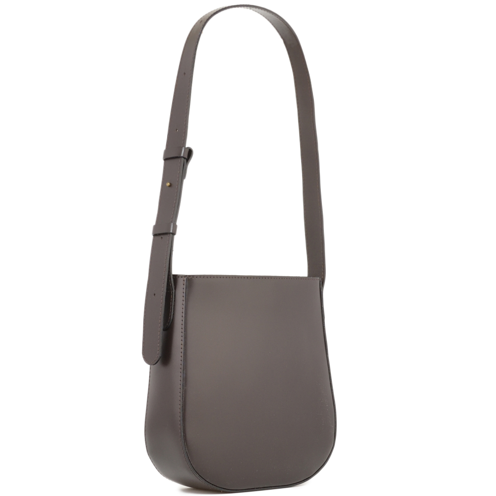 Женская кожаная сумка "Кантри" (темно-коричневый)