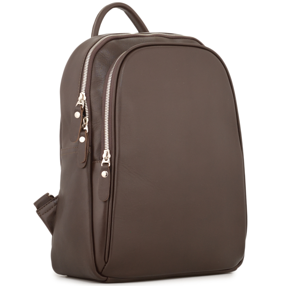 Кожаный рюкзак "Рамона" (коричневый)