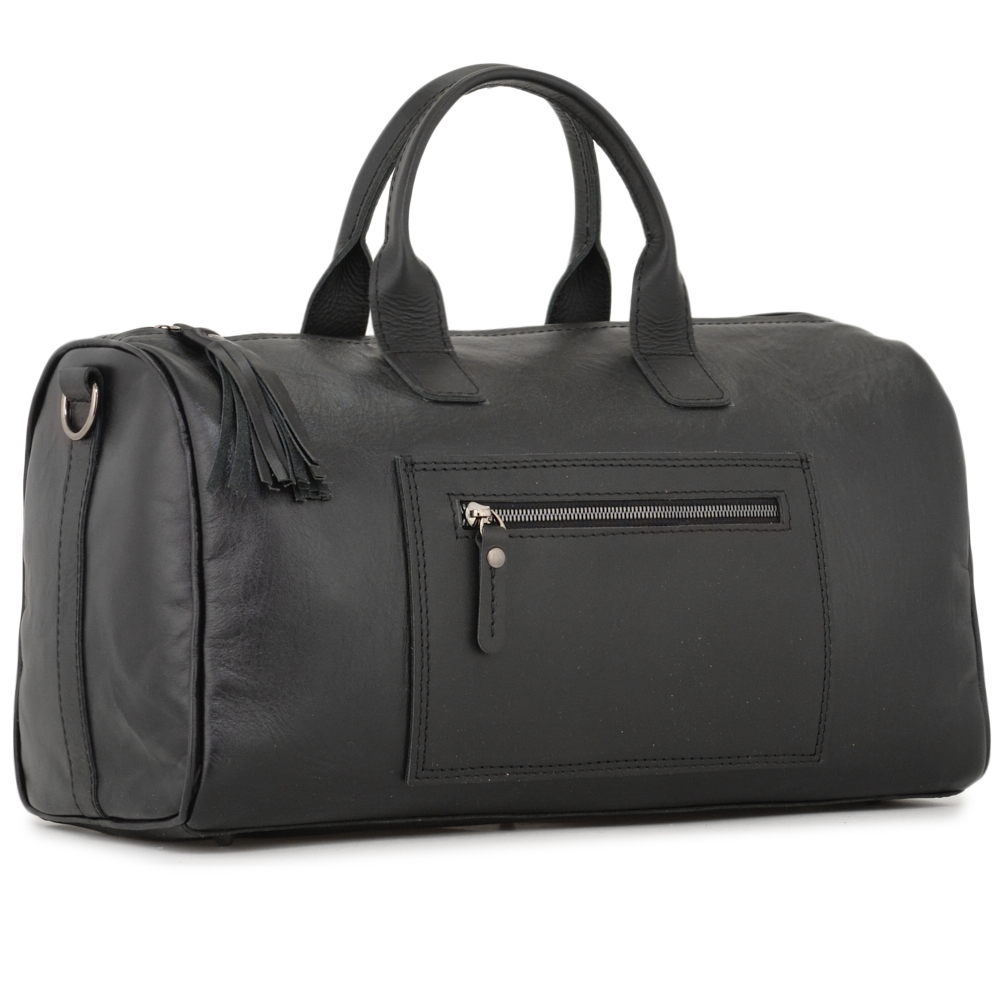 Женская кожаная сумка "Византия" (черная)