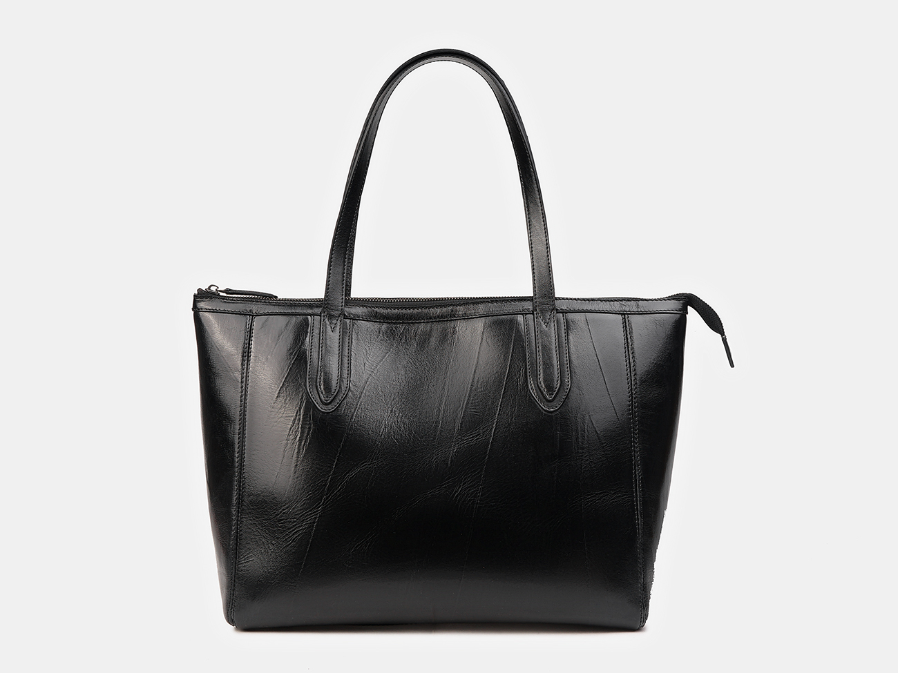 

Женская кожаная сумка "Ингрид" (чёрная), Чёрный, W0043 Black