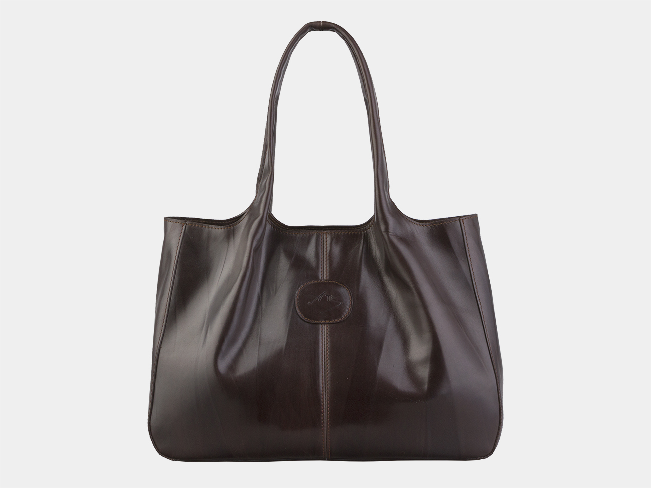 

Женская кожаная сумка "Миранда" (темно-коричневая), Коричневый тёмный, W0032 Brown